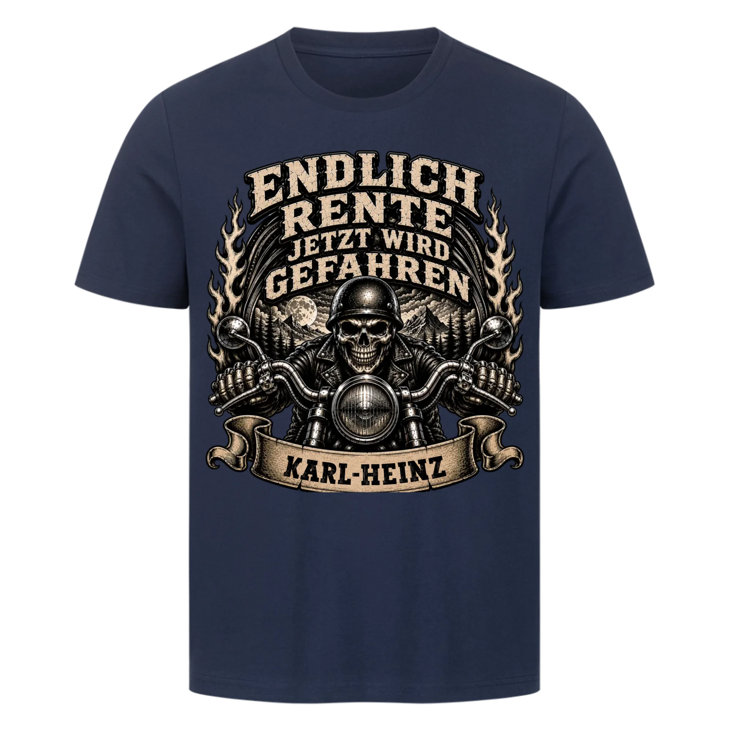 Endlich Rente jetzt wird gefahren Name personalisiert Premium T-Shirt