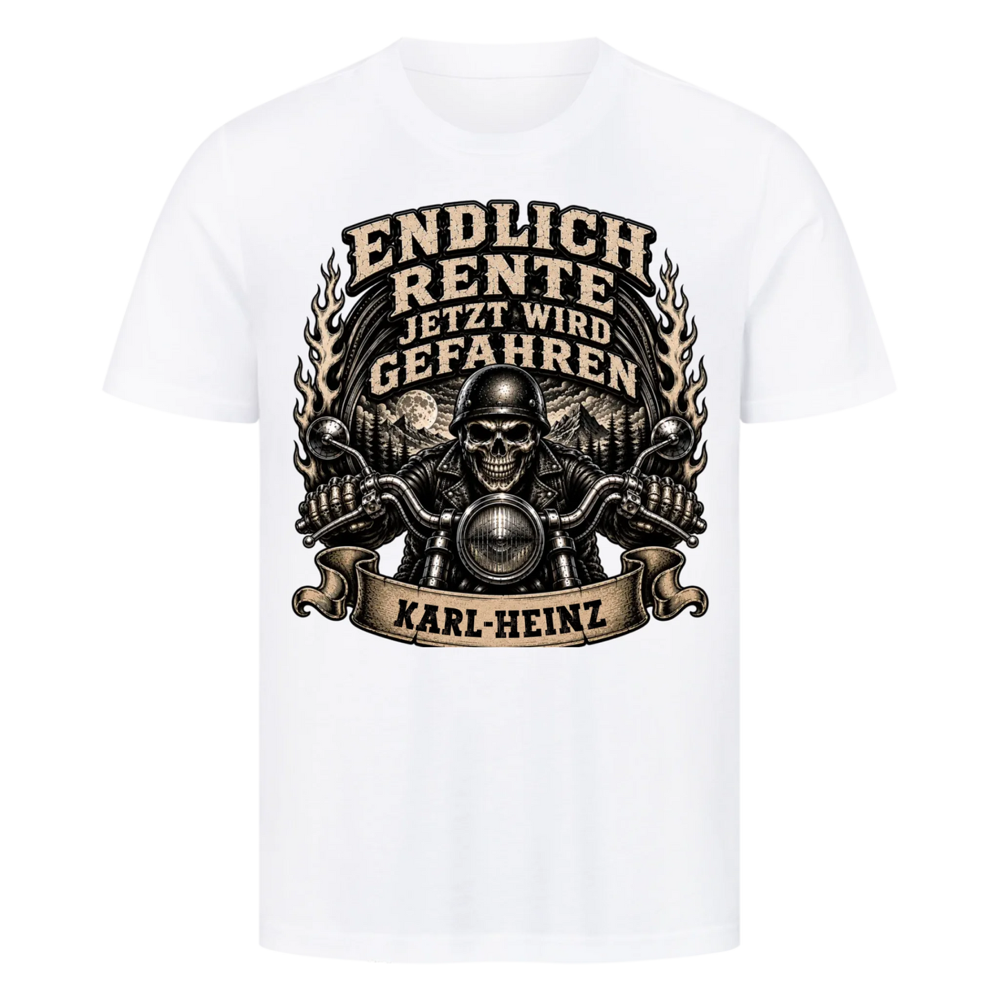 Endlich Rente jetzt wird gefahren Name personalisiert Premium T-Shirt