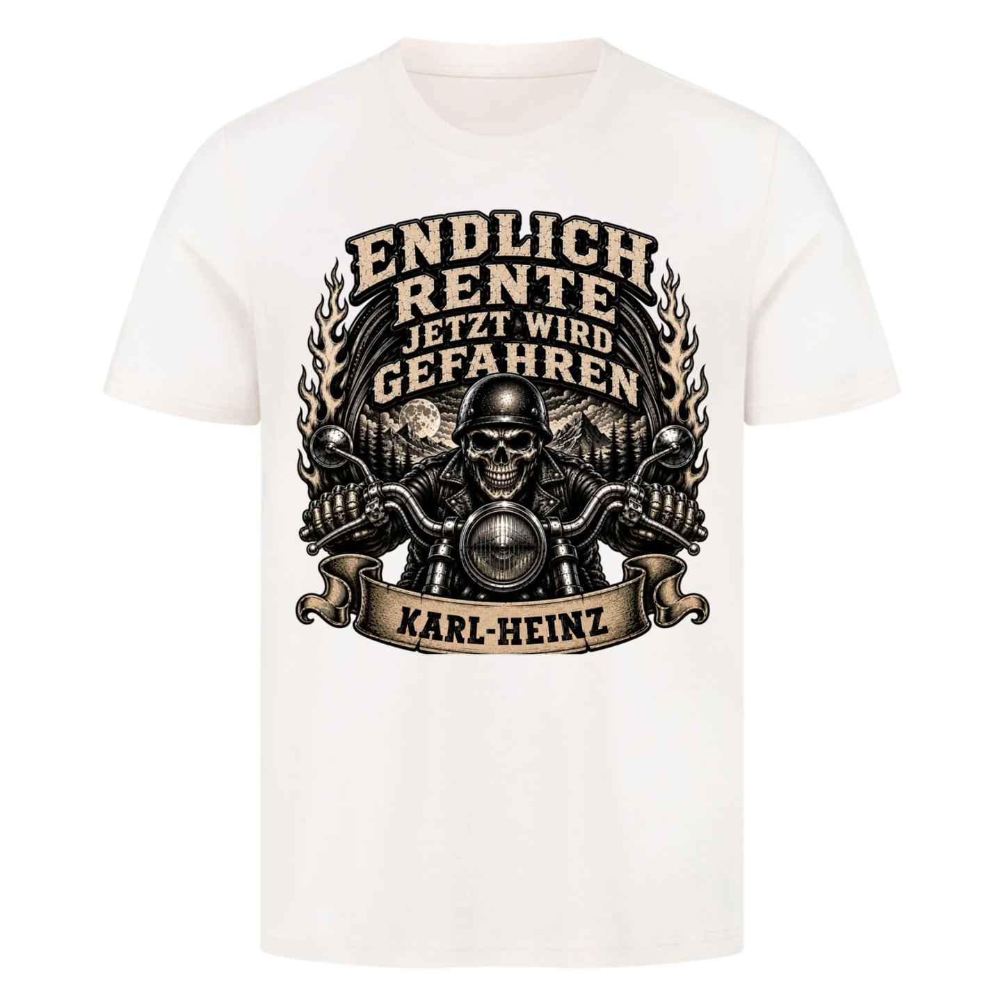 Endlich Rente jetzt wird gefahren Name personalisiert Premium T-Shirt