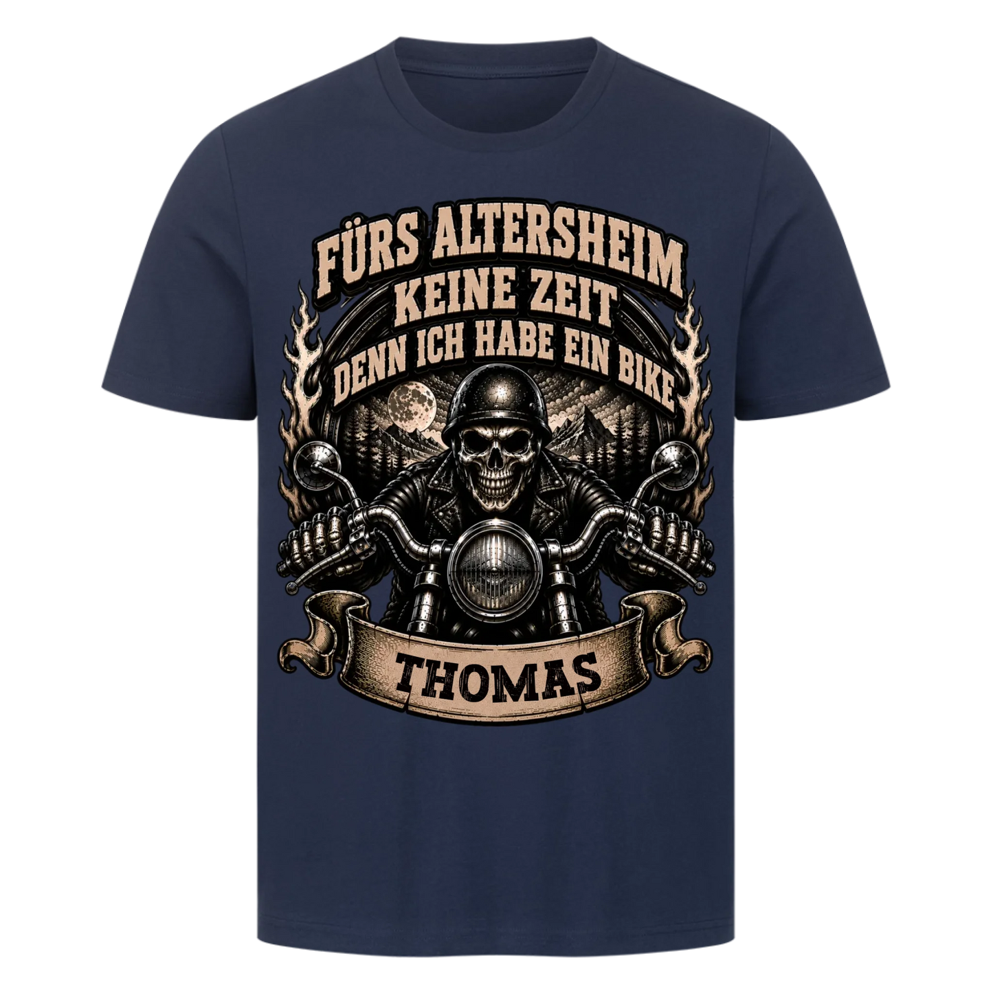 Fürs Altersheim keine Zeit skul edition Name personalisiert Premium T-Shirt