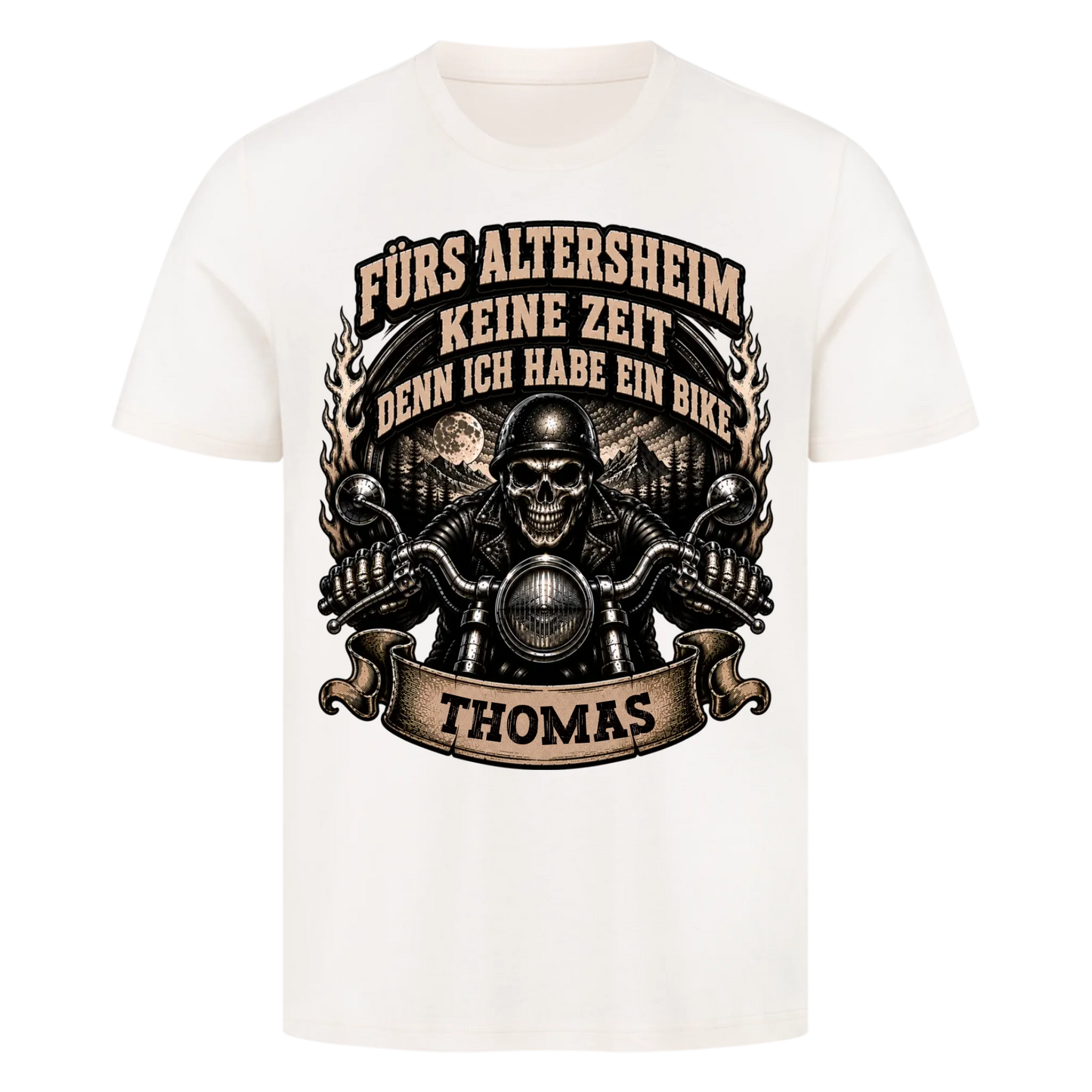Fürs Altersheim keine Zeit skul edition Name personalisiert Premium T-Shirt