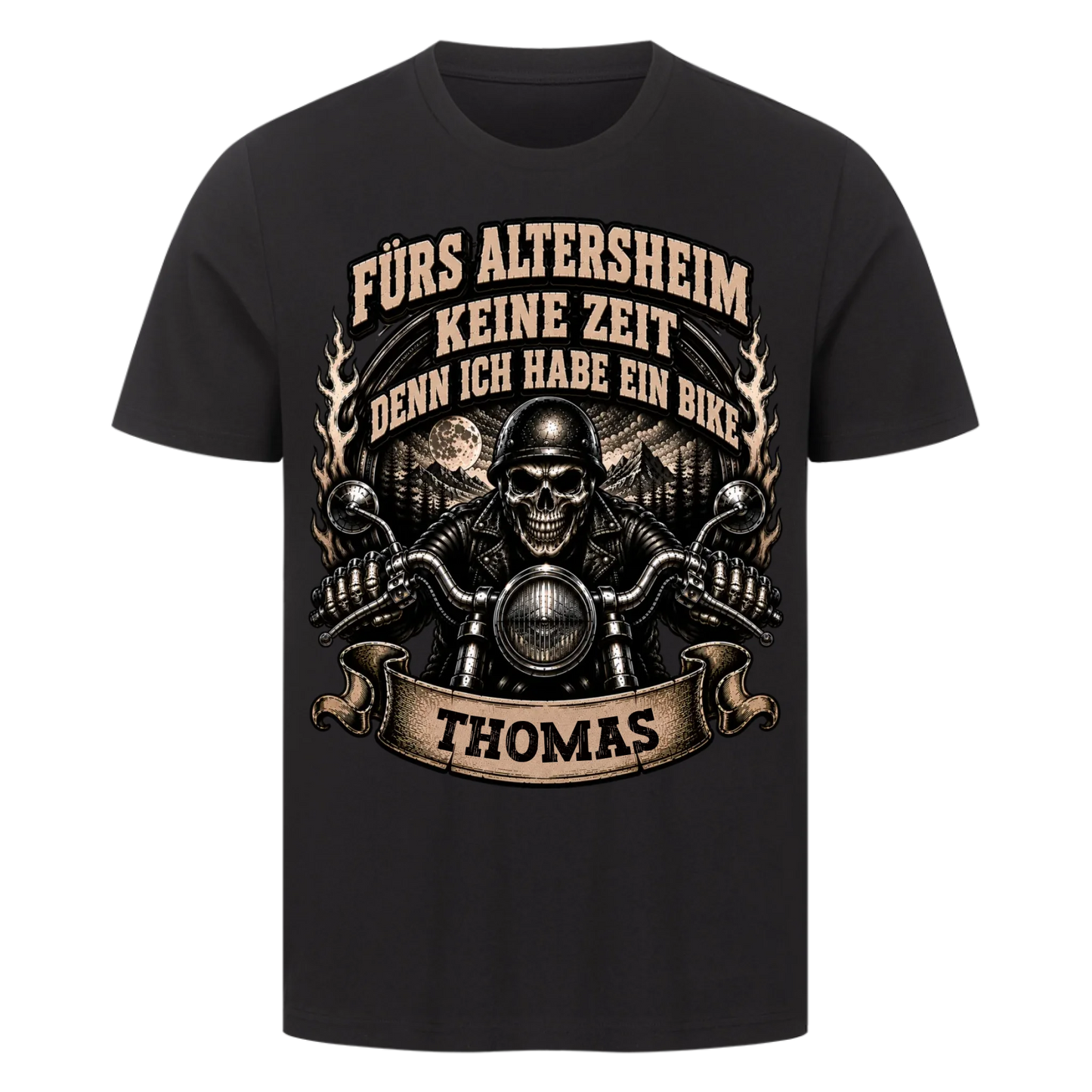 Fürs Altersheim keine Zeit skul edition Name personalisiert Premium T-Shirt