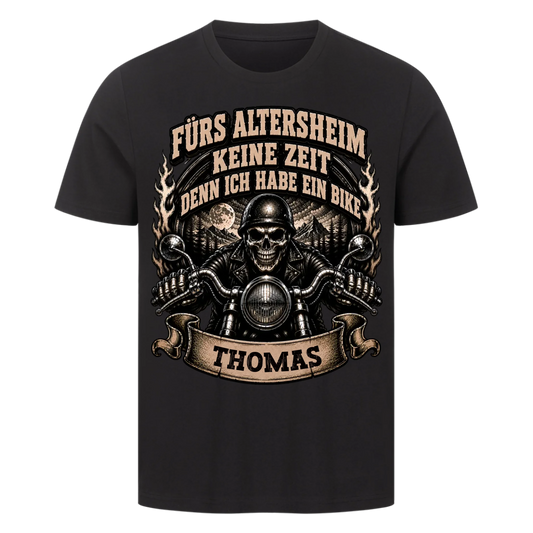 Fürs Altersheim keine Zeit skul edition Name personalisiert Premium T-Shirt