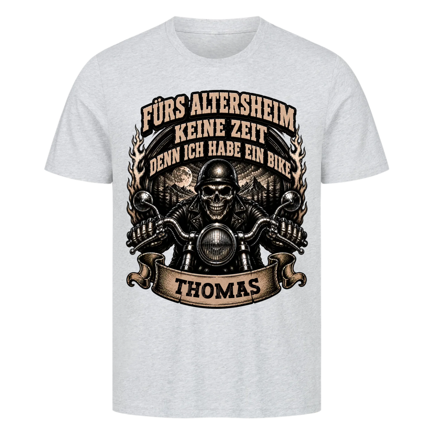 Fürs Altersheim keine Zeit skul edition Name personalisiert Premium T-Shirt