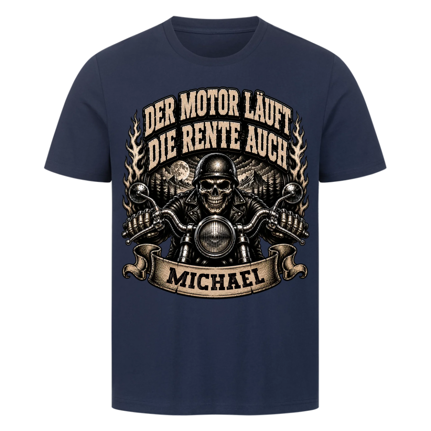 Der Motor läuft die Rente auch Name personalisiert Premium T-Shirt