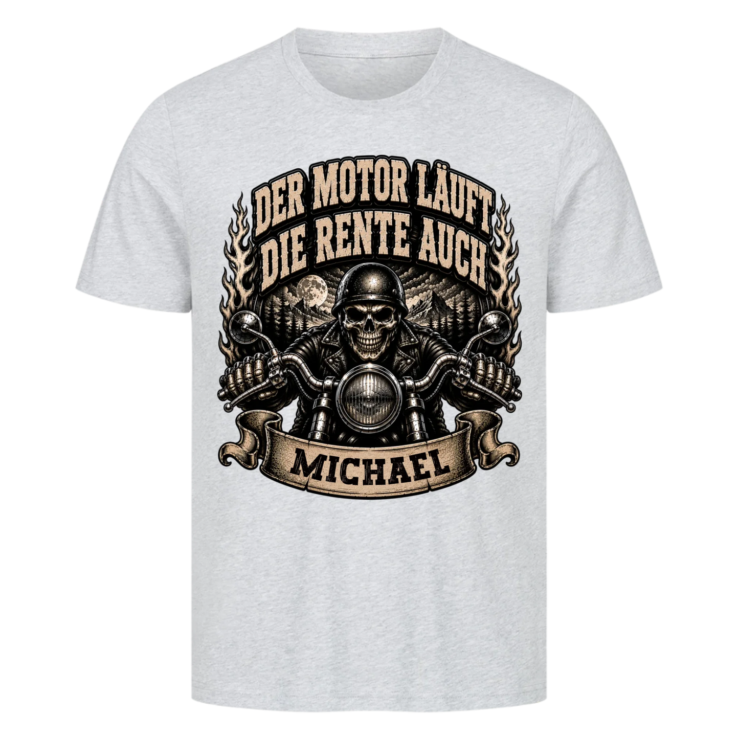Der Motor läuft die Rente auch Name personalisiert Premium T-Shirt
