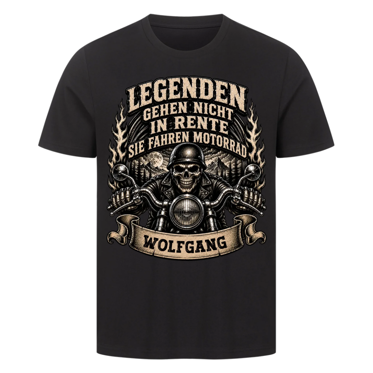 Legenden gehen nicht in Rente sie fahren Motorrad Name personalisiert Premium T-Shirt