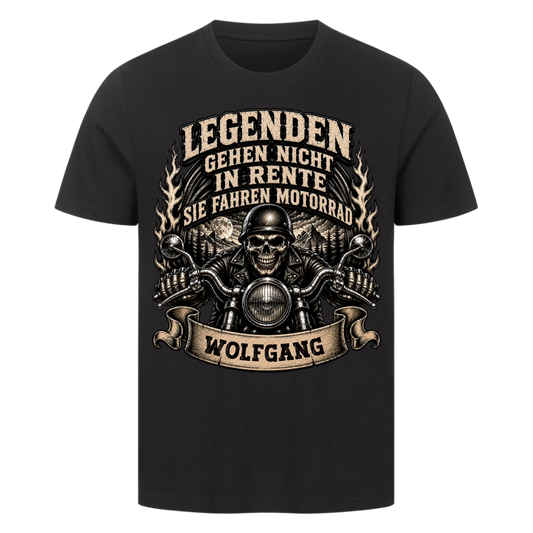 Legenden gehen nicht in Rente sie fahren Motorrad Name personalisiert Premium T-Shirt