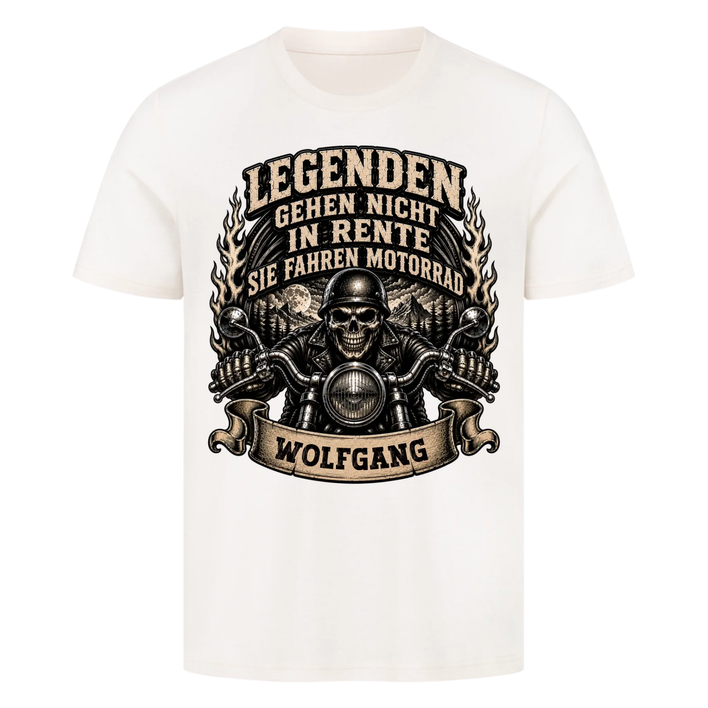 Legenden gehen nicht in Rente sie fahren Motorrad Name personalisiert Premium T-Shirt