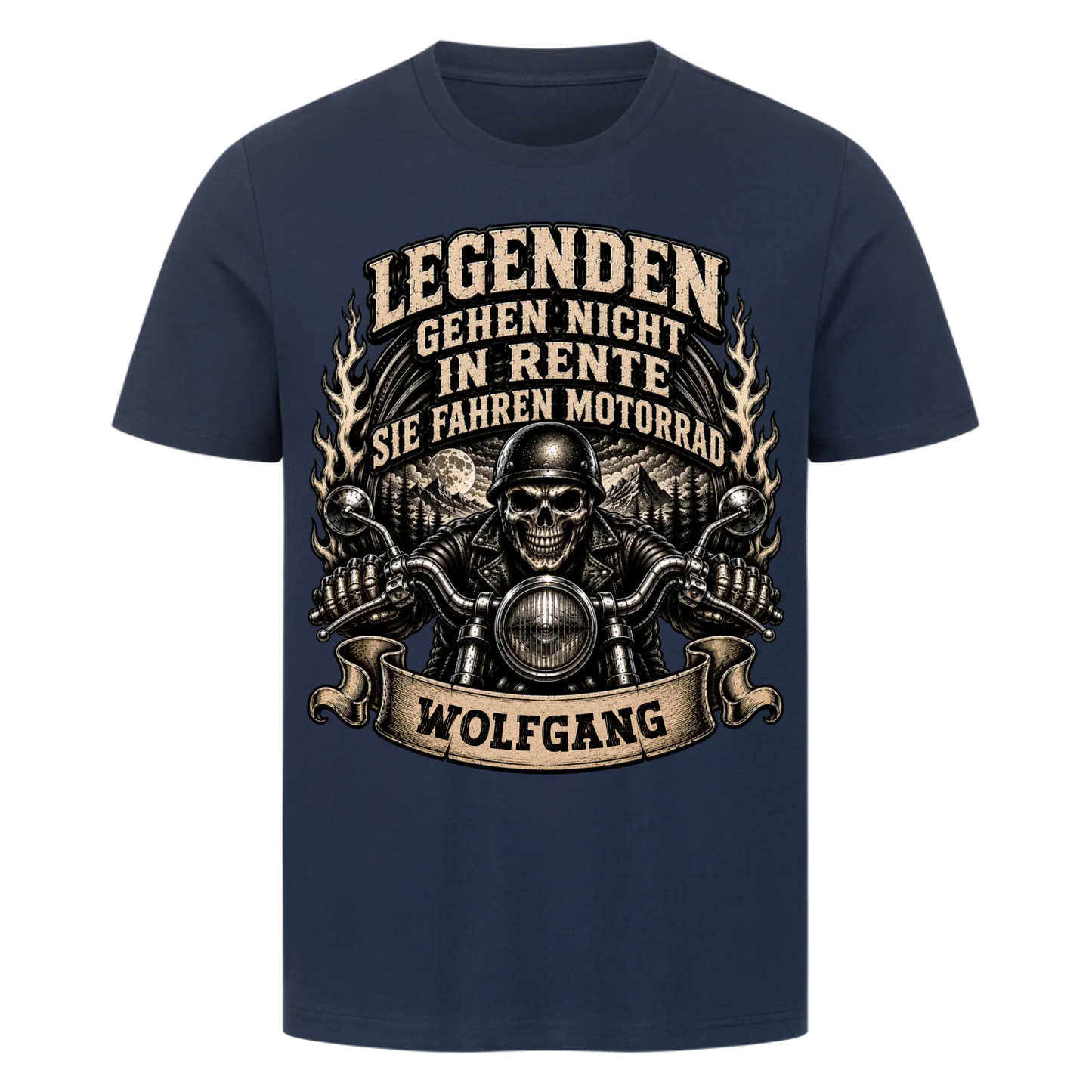 Legenden gehen nicht in Rente sie fahren Motorrad Name personalisiert Premium T-Shirt