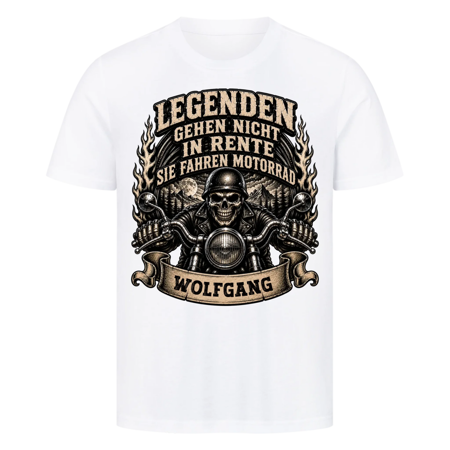 Legenden gehen nicht in Rente sie fahren Motorrad Name personalisiert Premium T-Shirt