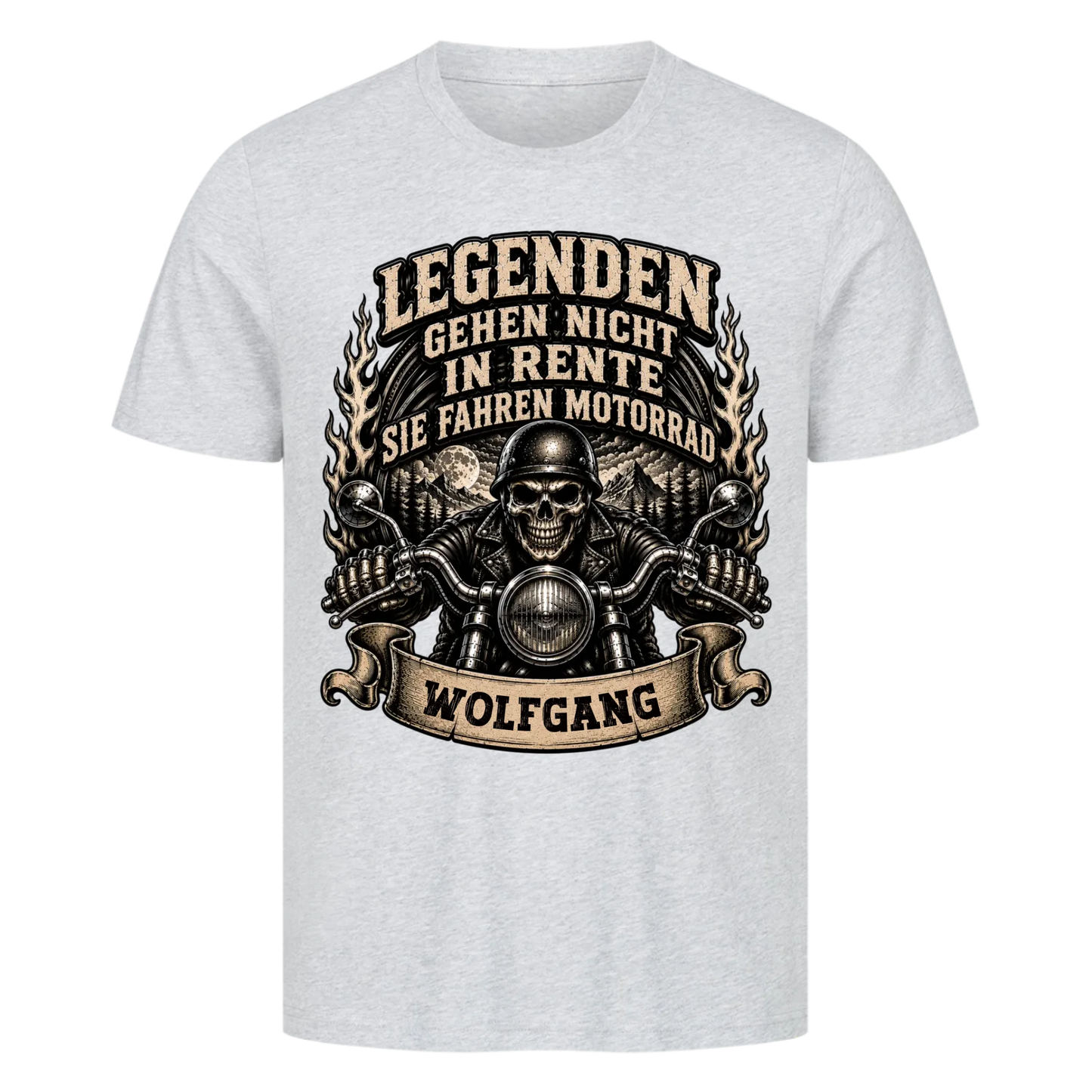 Legenden gehen nicht in Rente sie fahren Motorrad Name personalisiert Premium T-Shirt