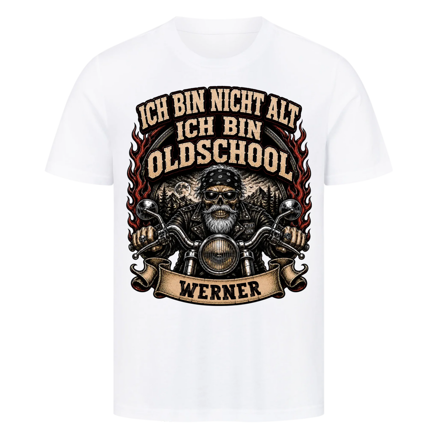 Ich bin nicht alt ich bin Oldschool Name personalisiert Premium T-Shirt