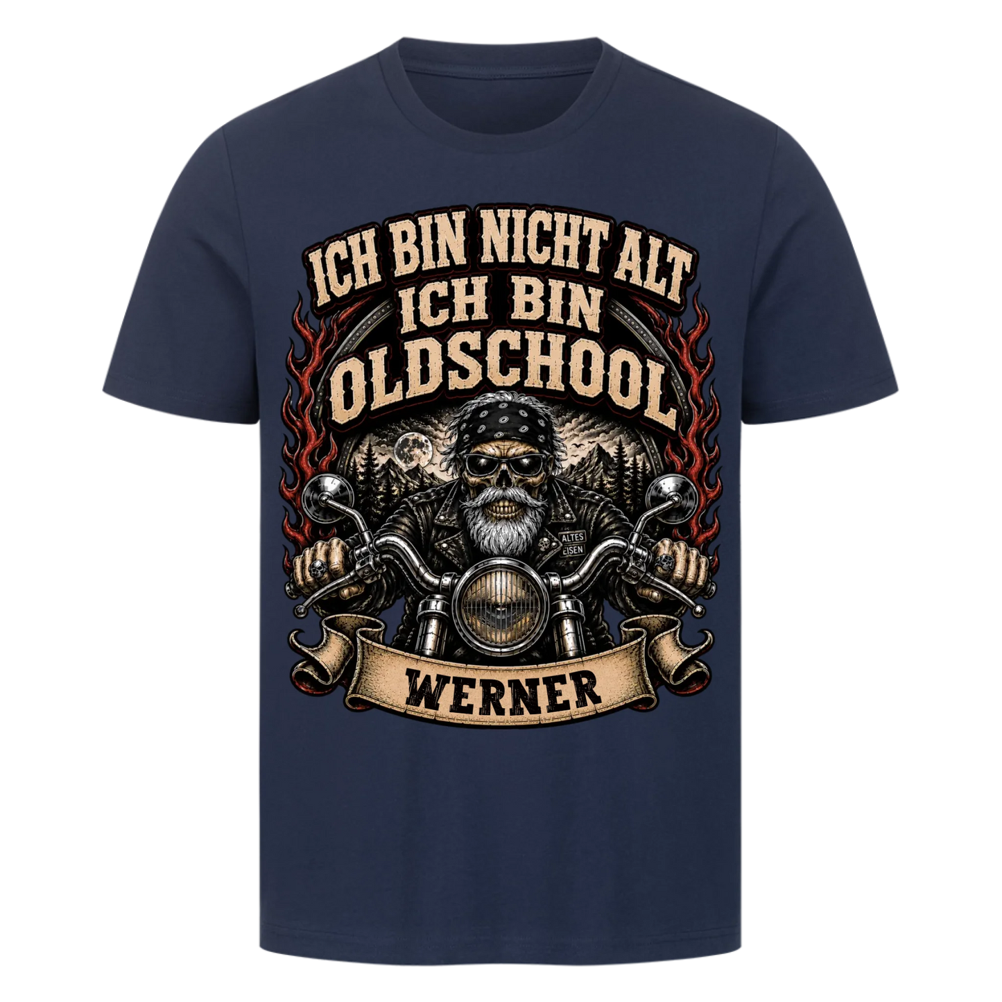 Ich bin nicht alt ich bin Oldschool Name personalisiert Premium T-Shirt