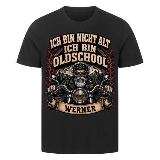 Ich bin nicht alt ich bin Oldschool Name personalisiert Premium T-Shirt