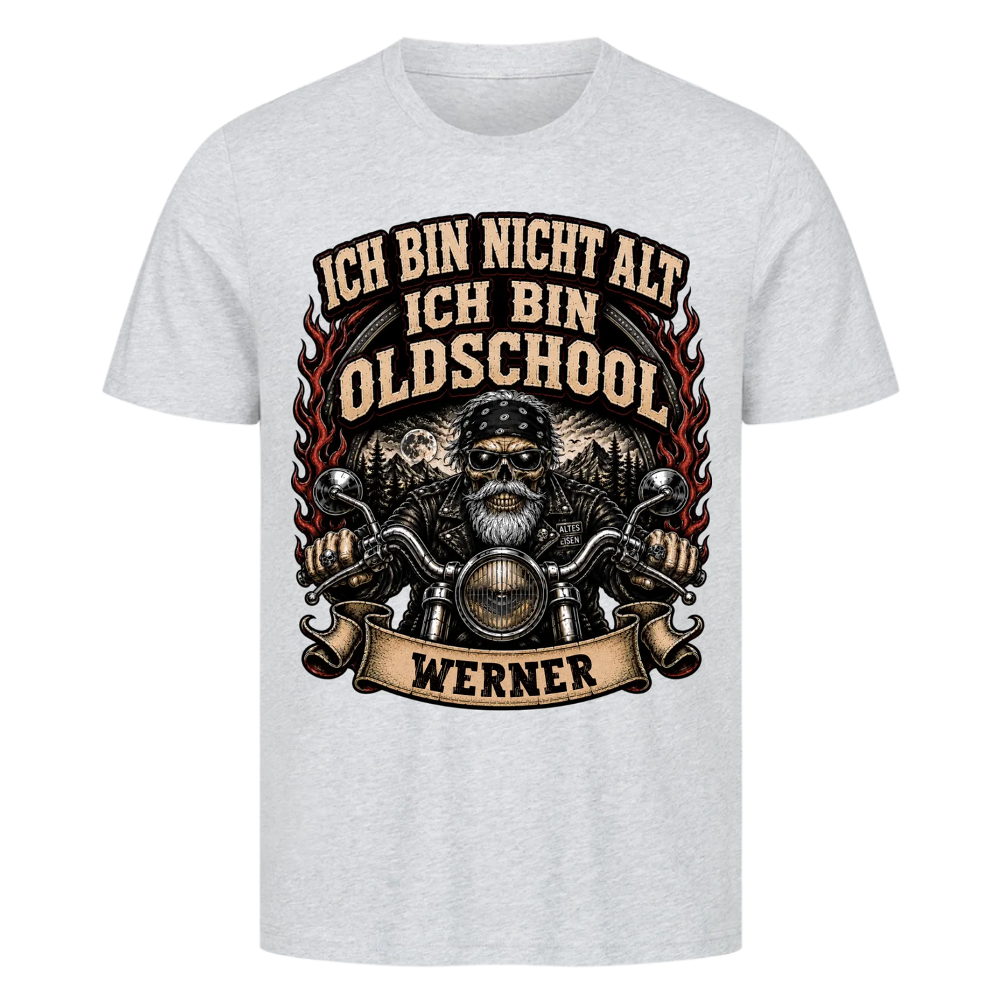 Ich bin nicht alt ich bin Oldschool Name personalisiert Premium T-Shirt