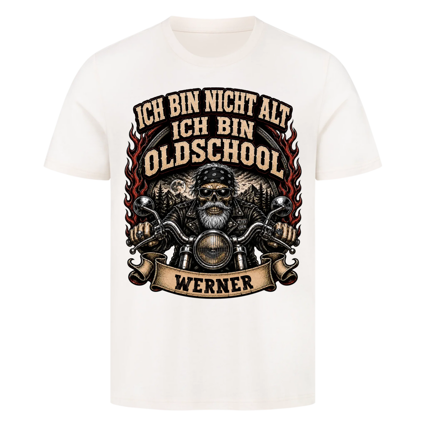 Ich bin nicht alt ich bin Oldschool Name personalisiert Premium T-Shirt