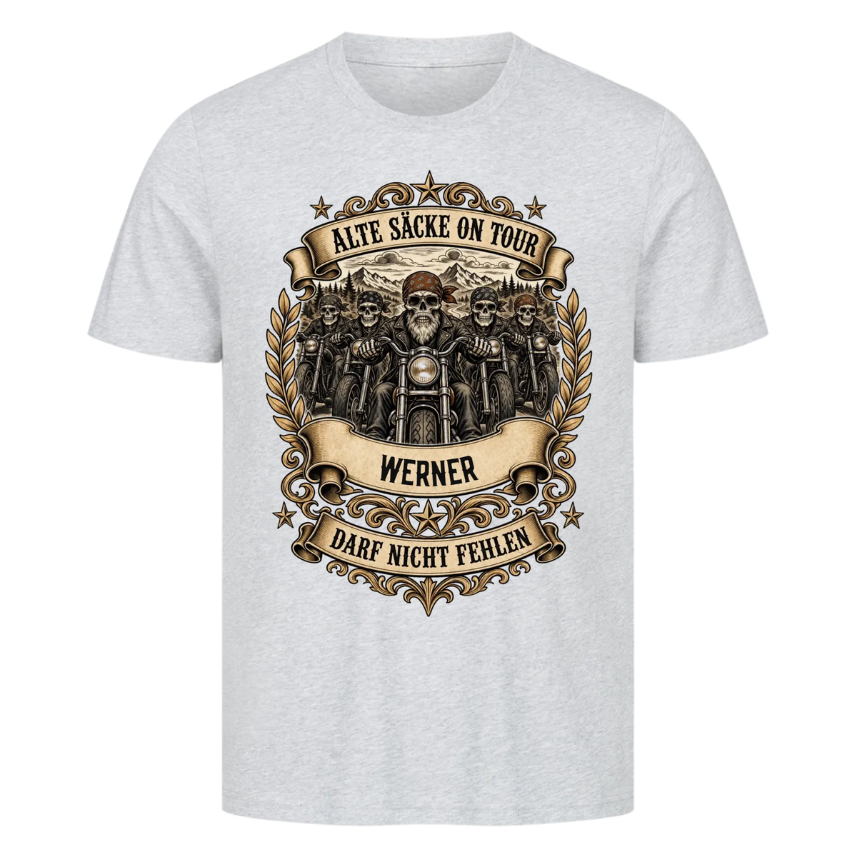 Alte Säcke on Tour – Lustiges Motorrad Premium Shirt mit deinem Namen