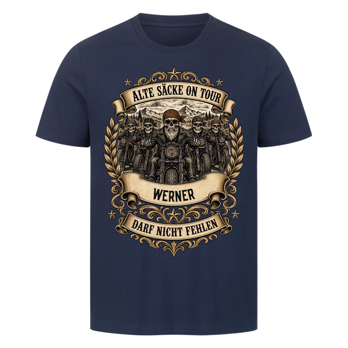 Alte Säcke on Tour – Lustiges Motorrad Premium Shirt mit deinem Namen