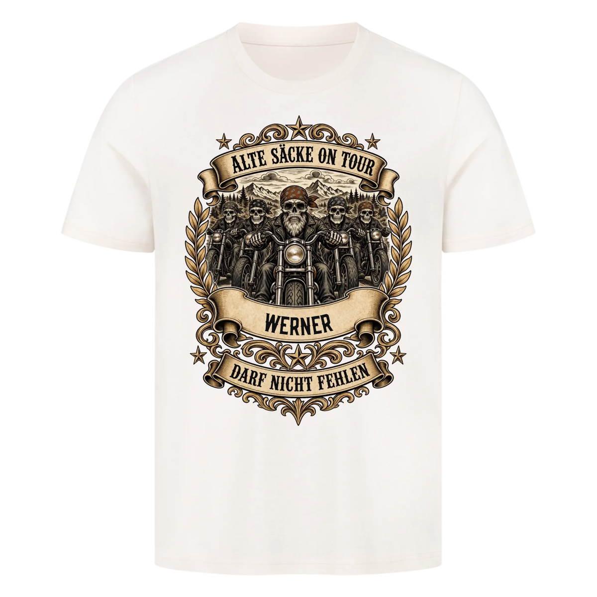 Alte Säcke on Tour – Lustiges Motorrad Premium Shirt mit deinem Namen