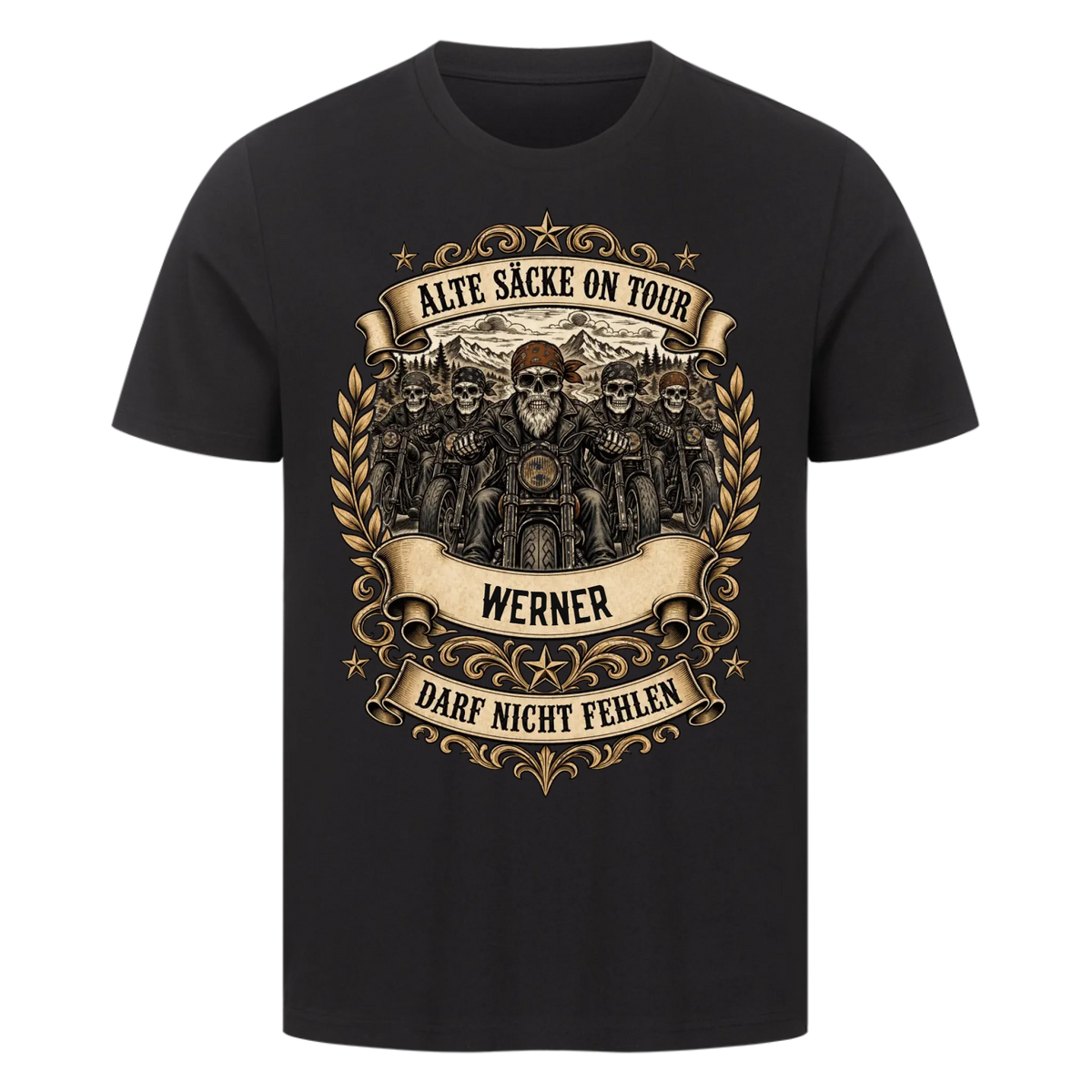 Alte Säcke on Tour – Lustiges Motorrad Premium Shirt mit deinem Namen