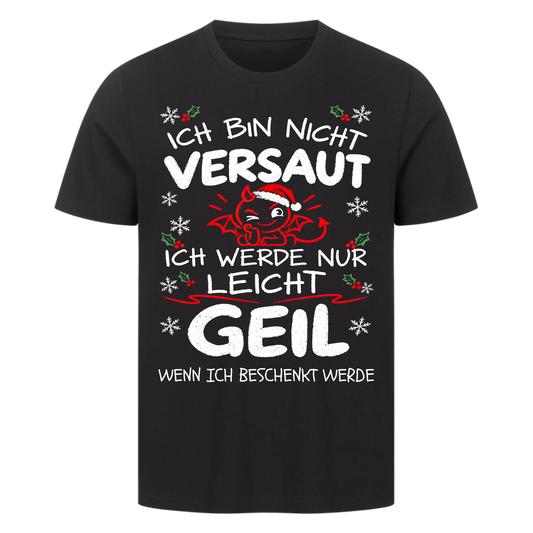 Ich bin nicht versaut ich werde nur leicht geil Weihnachten personalisiert Premium T-Shirt