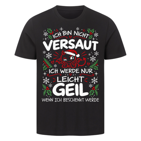 Ich bin nicht versaut ich werde nur leicht geil freche Weihnachten personalisiert Premium T-Shirt