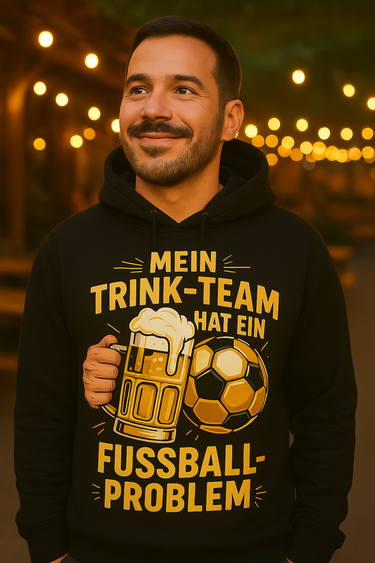 Mein Trink Team hat ein Fußball Problem H011 Classic Hoodie - Mit Taschendruck