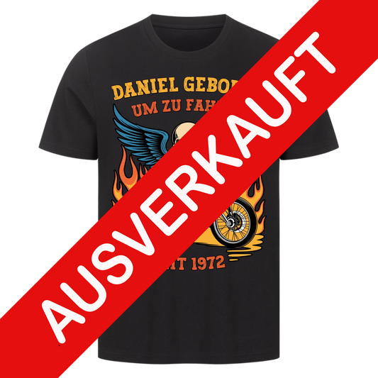 [Name] Geboren um zu fahren Premium T-Shirt