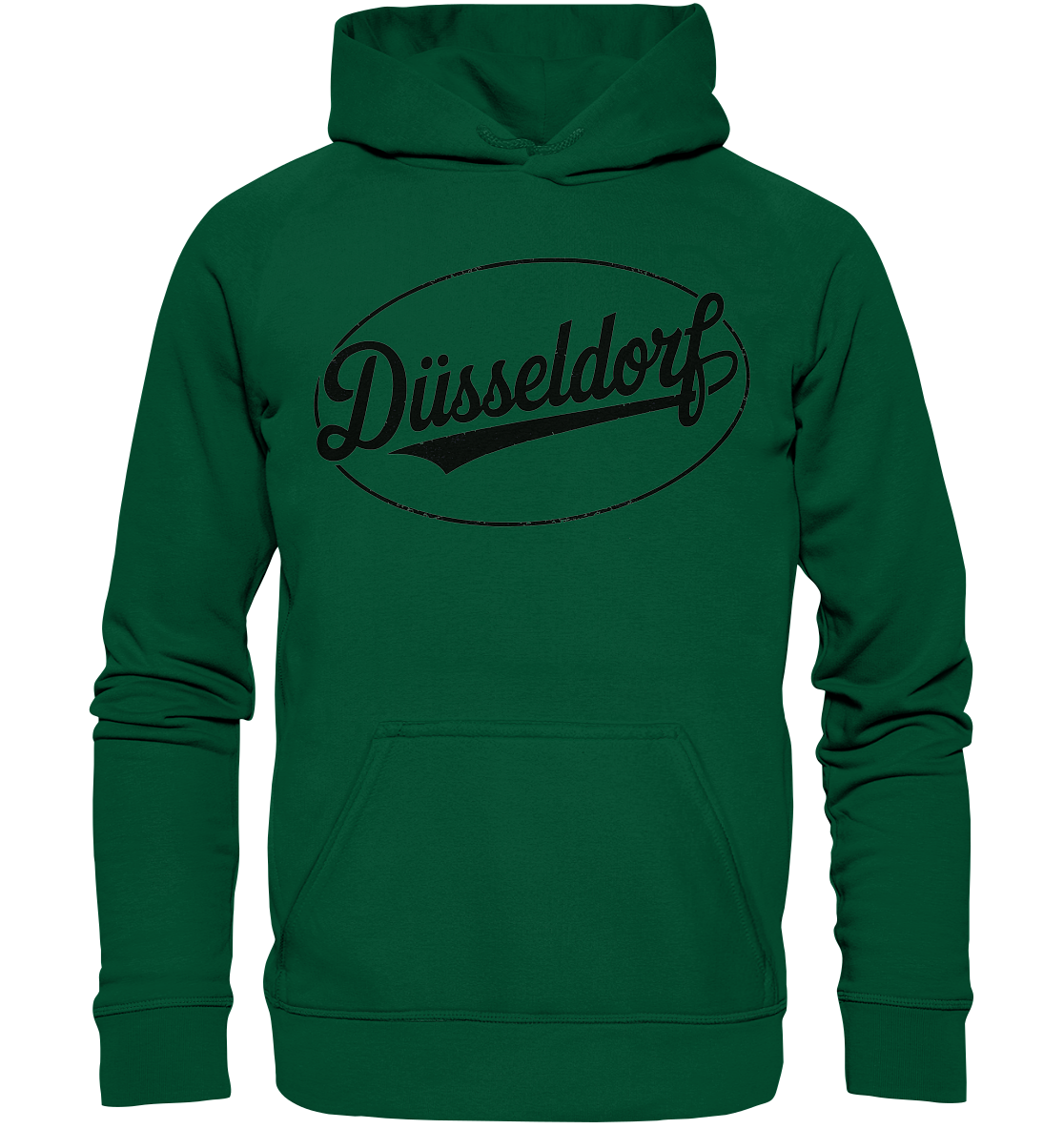 Düsseldorf Logo Retro – Stilvolle Nostalgie trifft modernen Look - Basic Unisex Hoodie