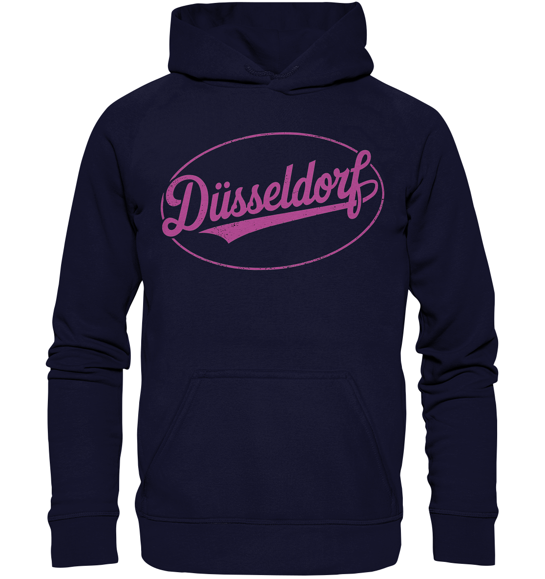 Düsseldorf Logo Retro – Stilvolle Nostalgie trifft modernen Look - Basic Unisex Hoodie