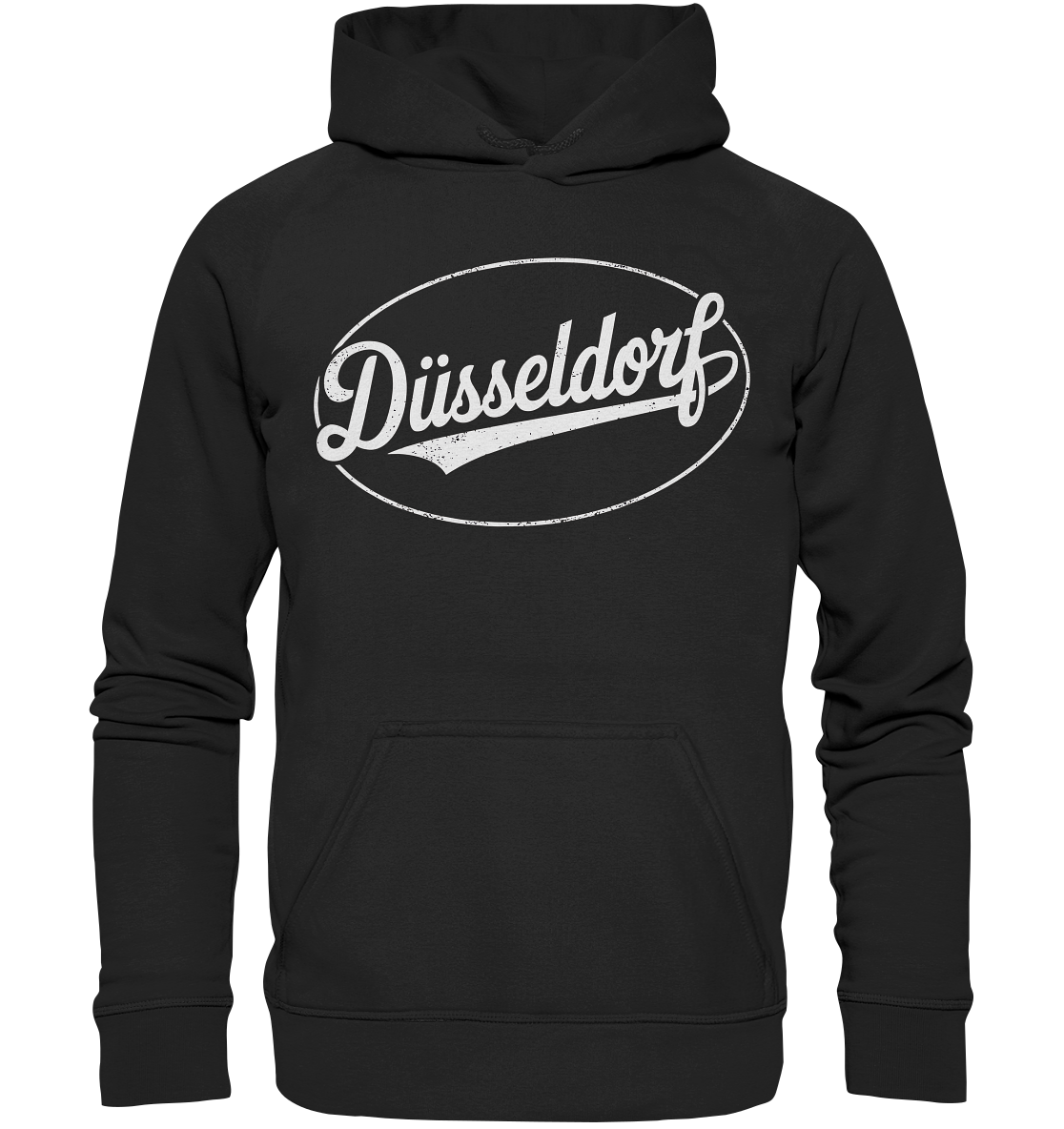 Düsseldorf Logo Retro – Stilvolle Nostalgie trifft modernen Look - Basic Unisex Hoodie