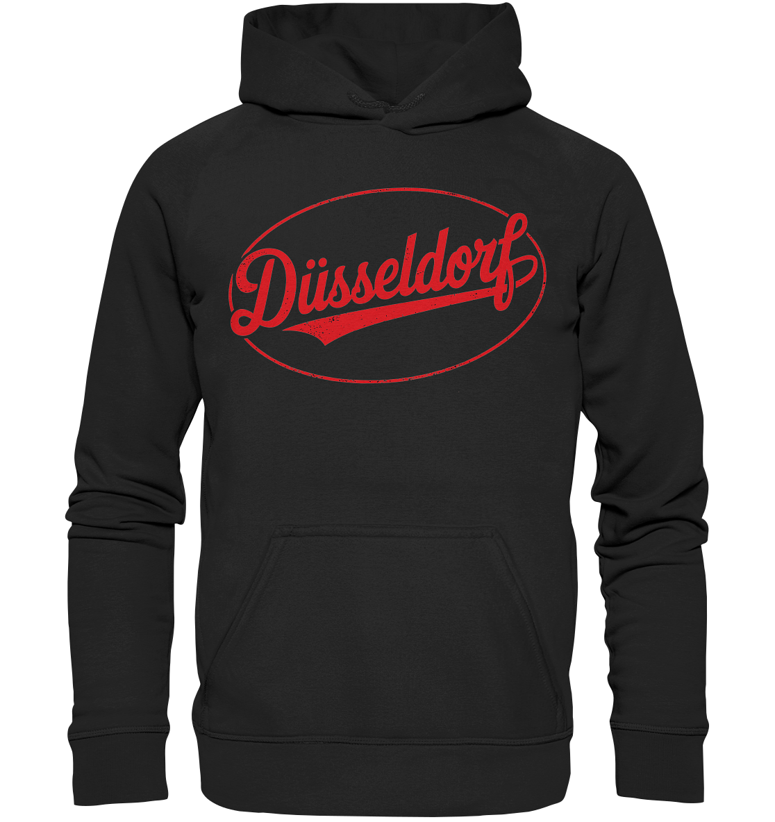 Düsseldorf Logo Retro – Stilvolle Nostalgie trifft modernen Look - Basic Unisex Hoodie