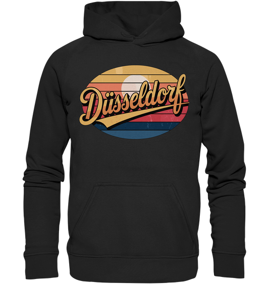 Düsseldorf Logo Retro – Stilvolle Nostalgie trifft modernen Look - Basic Unisex Hoodie