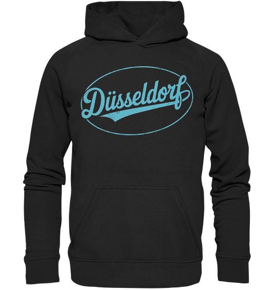 Düsseldorf Logo Retro – Stilvolle Nostalgie trifft modernen Look - Basic Unisex Hoodie