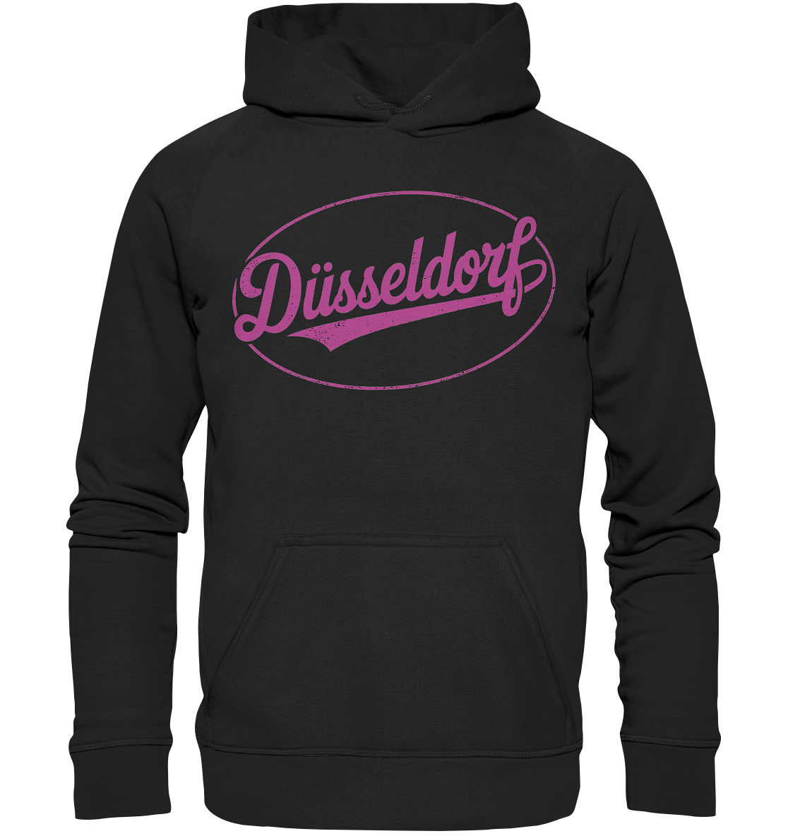 Düsseldorf Logo Retro – Stilvolle Nostalgie trifft modernen Look - Basic Unisex Hoodie