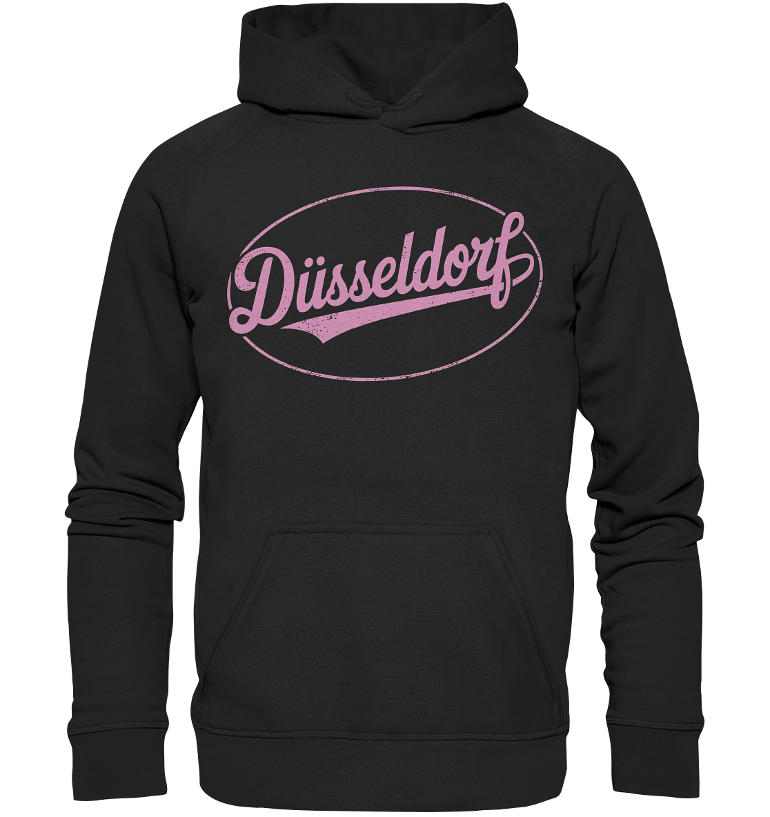 Düsseldorf Logo Retro – Stilvolle Nostalgie trifft modernen Look - Basic Unisex Hoodie