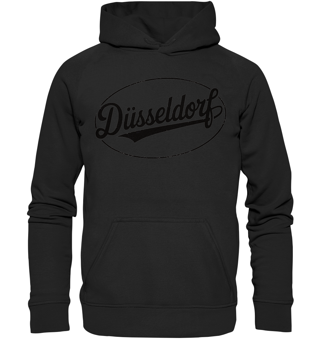 Düsseldorf Logo Retro – Stilvolle Nostalgie trifft modernen Look - Basic Unisex Hoodie