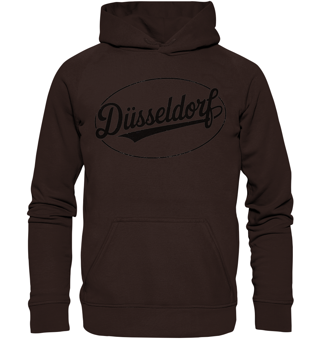 Düsseldorf Logo Retro – Stilvolle Nostalgie trifft modernen Look - Basic Unisex Hoodie