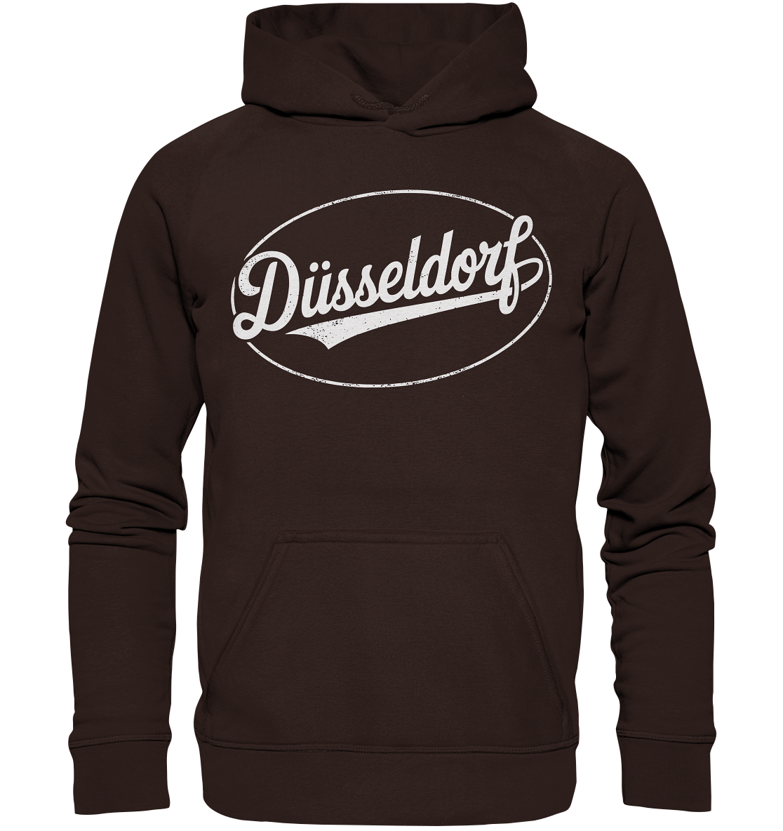 Düsseldorf Logo Retro – Stilvolle Nostalgie trifft modernen Look - Basic Unisex Hoodie