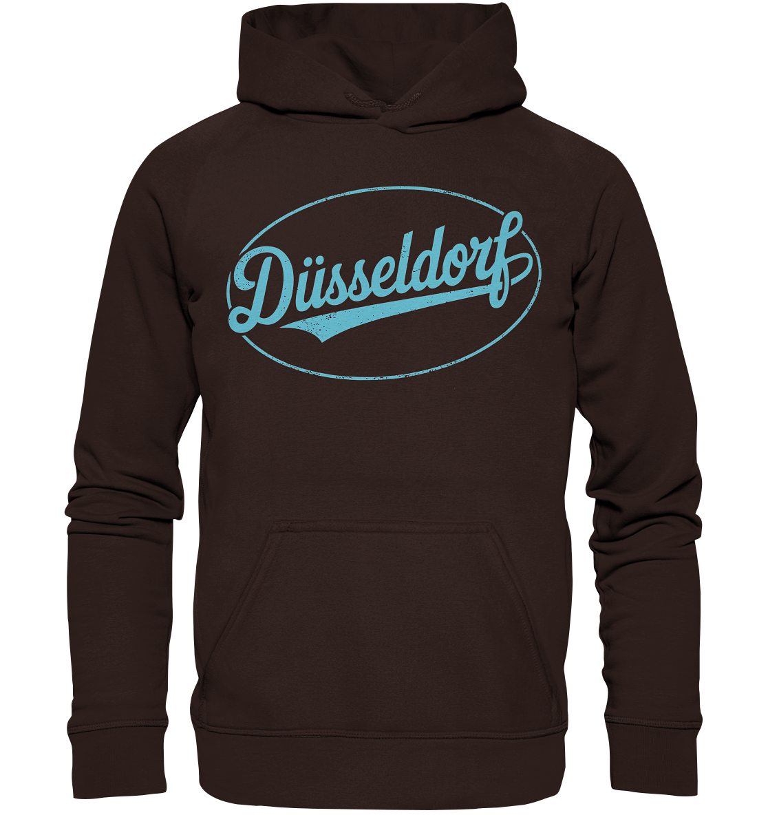 Düsseldorf Logo Retro – Stilvolle Nostalgie trifft modernen Look - Basic Unisex Hoodie