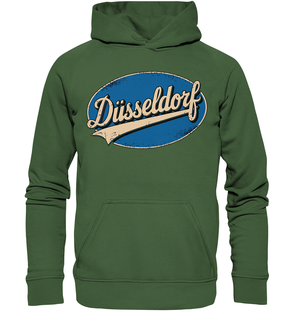 Düsseldorf Logo Retro – Stilvolle Nostalgie trifft modernen Look - Basic Unisex Hoodie