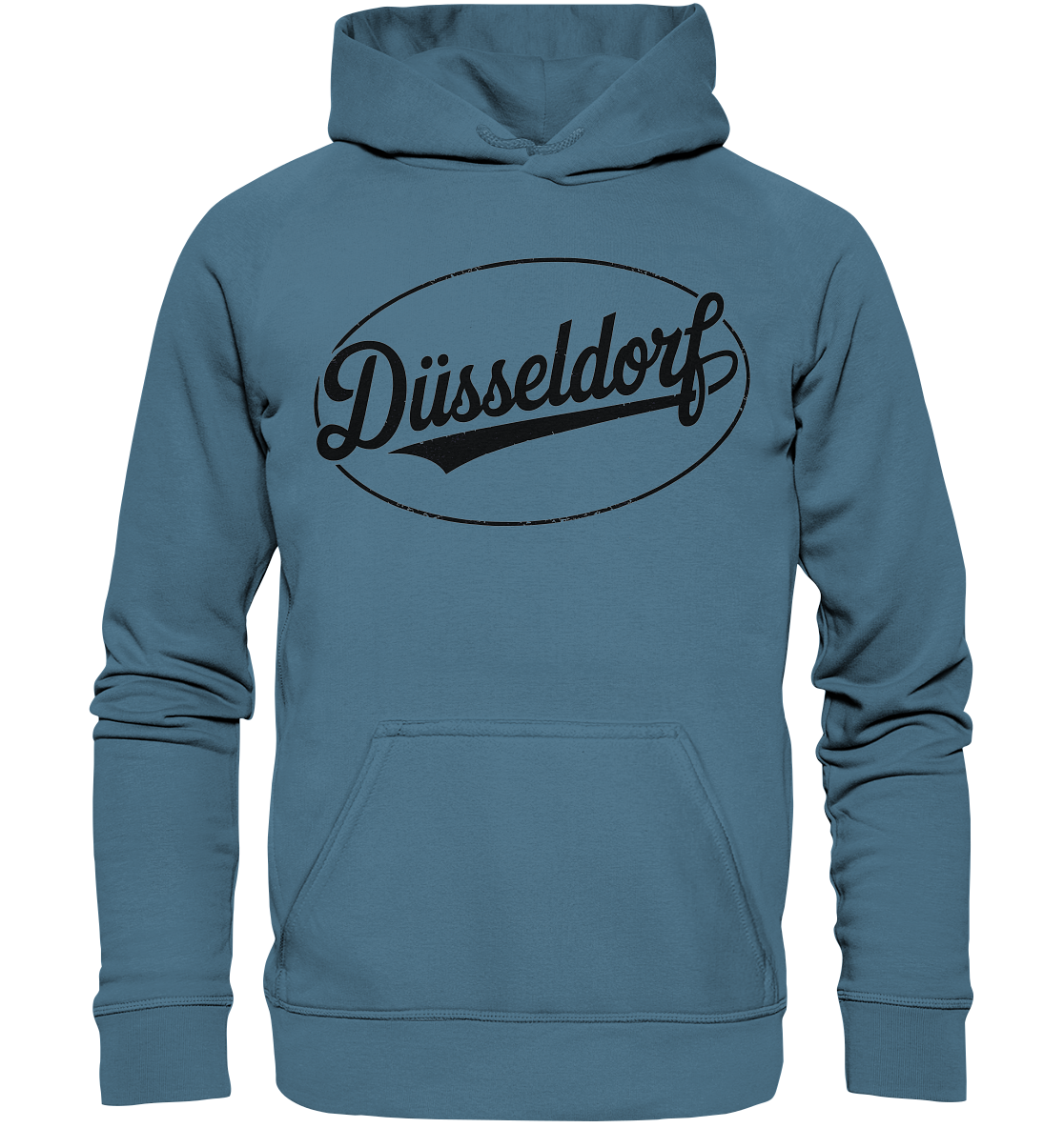 Düsseldorf Logo Retro – Stilvolle Nostalgie trifft modernen Look - Basic Unisex Hoodie