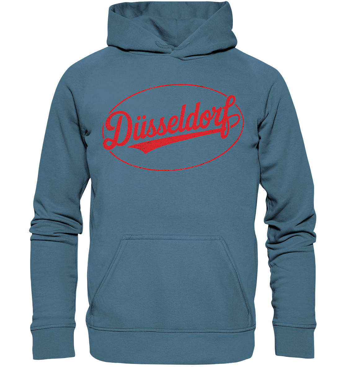 Düsseldorf Logo Retro – Stilvolle Nostalgie trifft modernen Look - Basic Unisex Hoodie