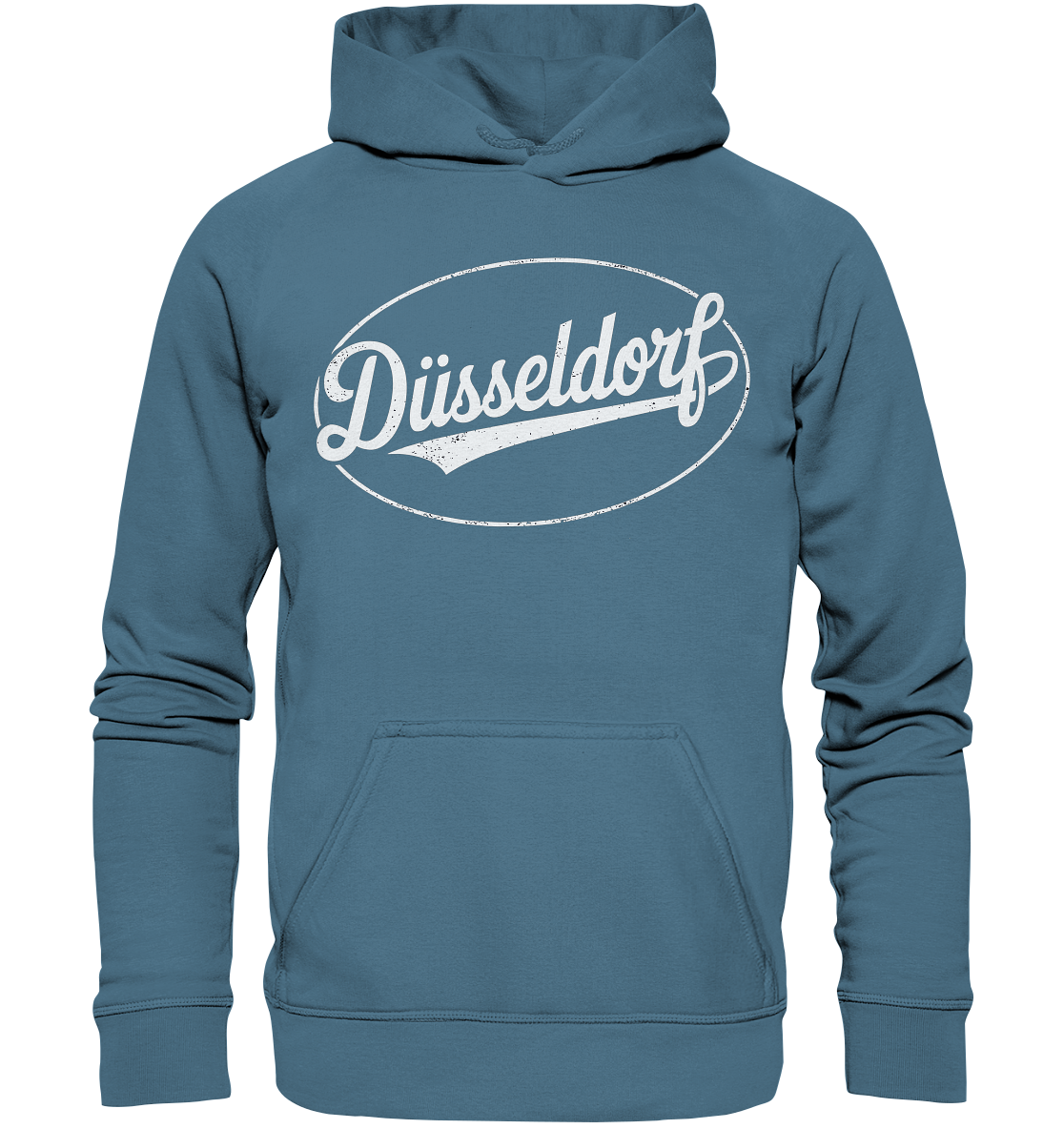 Düsseldorf Logo Retro – Stilvolle Nostalgie trifft modernen Look - Basic Unisex Hoodie