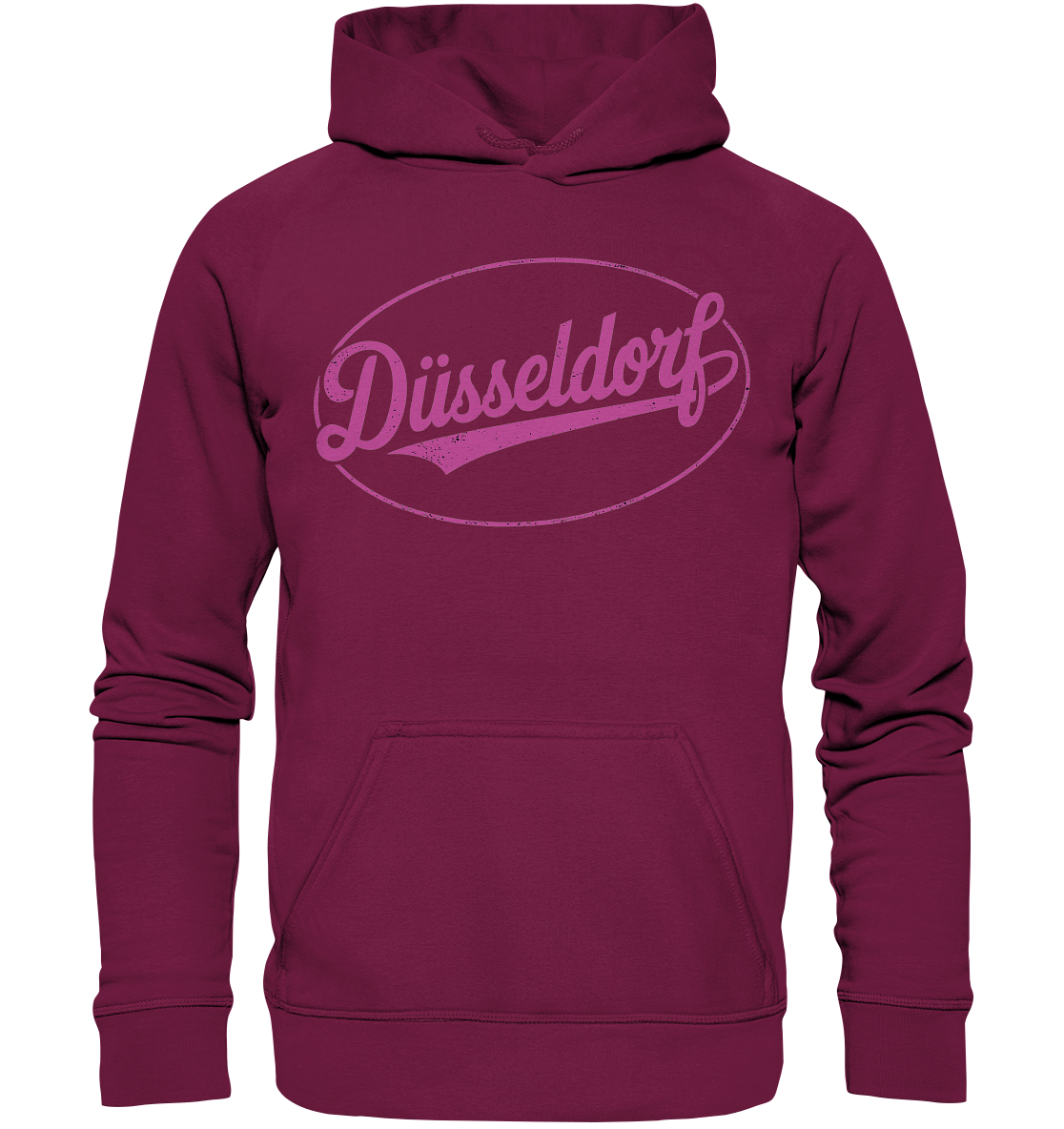 Düsseldorf Logo Retro – Stilvolle Nostalgie trifft modernen Look - Basic Unisex Hoodie