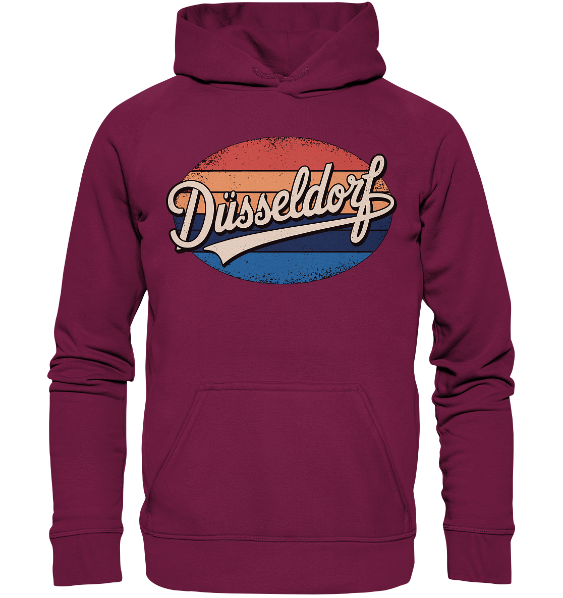 Düsseldorf Logo Retro – Stilvolle Nostalgie trifft modernen Look - Basic Unisex Hoodie
