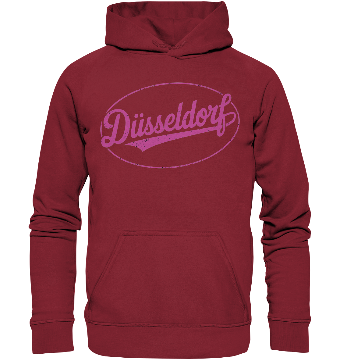 Düsseldorf Logo Retro – Stilvolle Nostalgie trifft modernen Look - Basic Unisex Hoodie