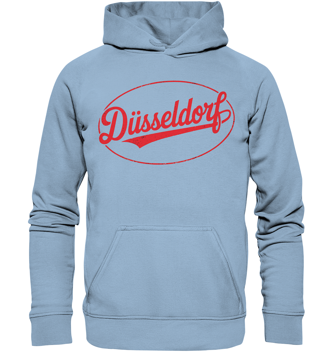 Düsseldorf Logo Retro – Stilvolle Nostalgie trifft modernen Look - Basic Unisex Hoodie