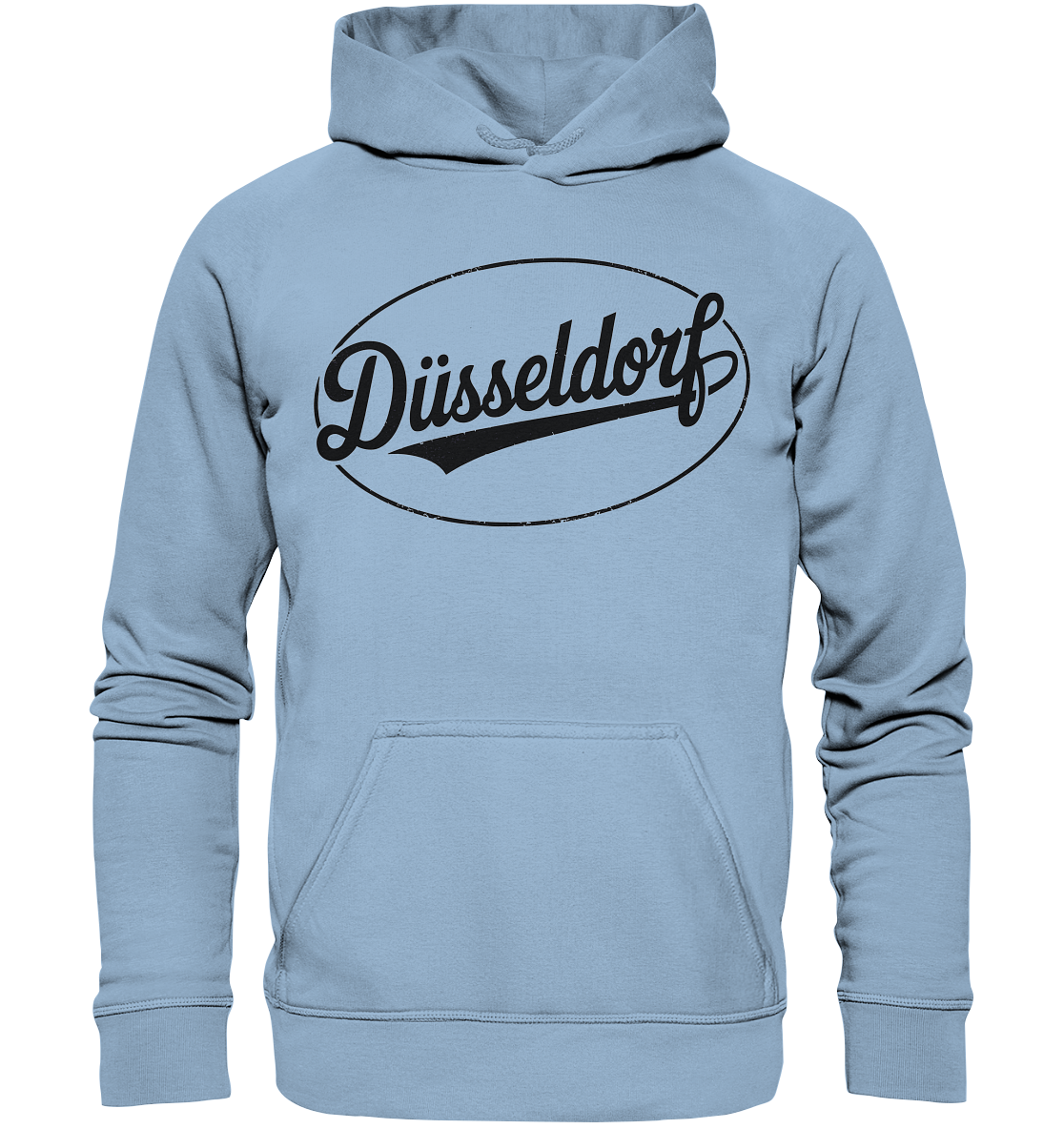 Düsseldorf Logo Retro – Stilvolle Nostalgie trifft modernen Look - Basic Unisex Hoodie